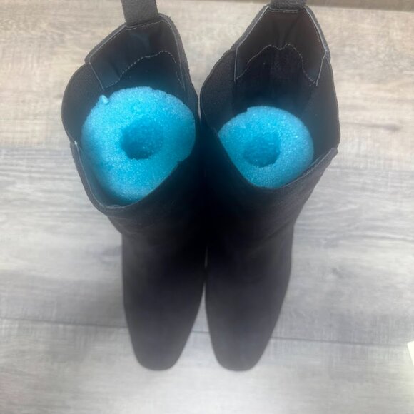 Blondo Selena Brown Suede Block Heel Ankle Boots Women's Size 9 - Picture 3 of 8